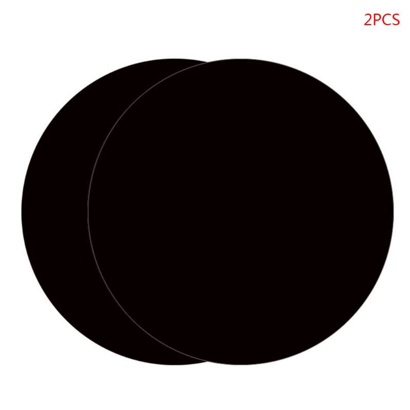 2Pcs 30cm Round Silicone Baking Mat Heat Resistant Oven Microwave Cookie Pizza Sheet Pastry Tray Kitchen Bakeware: Black