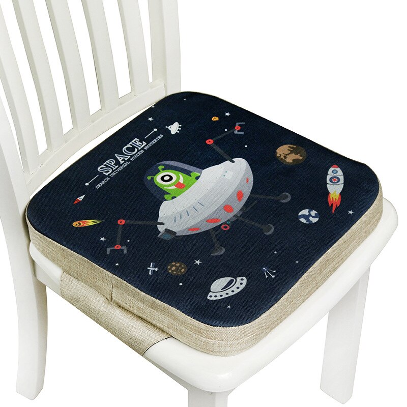 Bærbare barn økt stolpute myk baby barn spisestue pute justerbar avtagbar stol selepute barnevogn stolpute: Ufo 5cm