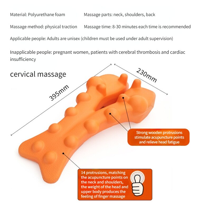 Wirbelsäule und Lenden Massagegerät männer und frauen Schultern, hals und Zurück dehnen Akupressur Massage Pads Yoga Aids Zubehör