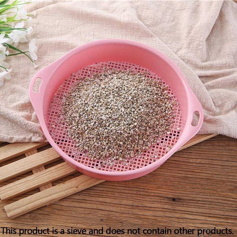 Plastic Garden Sieve Riddle Green For Composy Soil Handle Stone 2 Gardening Mesh With Colors Sieve Tool Soil Particle I3T7