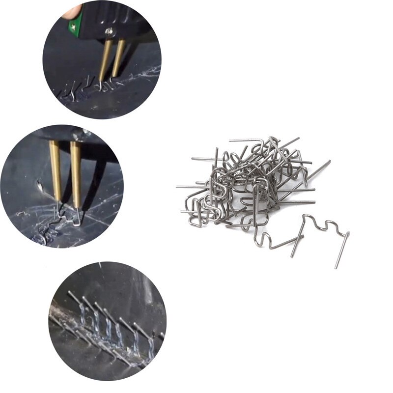 Stapler Thermal Staples Plastic Repair Kit 0.6mm 0.8mm Semi Wave Pre-Cut For Stapler Car Bumper Plastic Welding