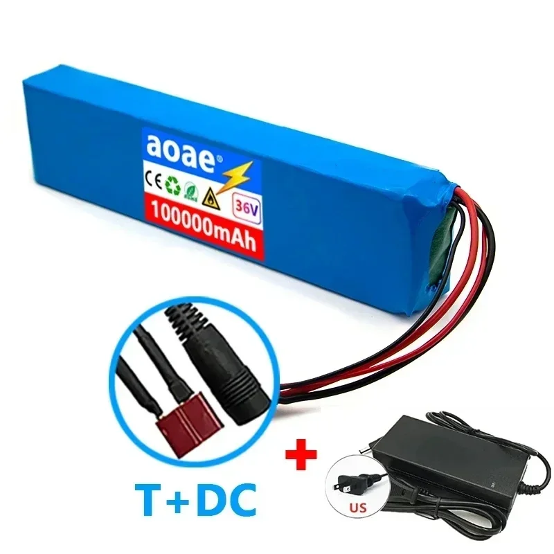 36 V 100 Ah 18650 wiederaufladbarer Lithium-Akku 10S3P 1000 W Leistung modifiziertes Fahrrad-Roller-Elektrofahrzeug mit BMS: Dark Grau