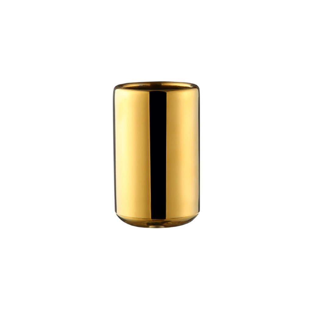 Stainless Steel Cup Drinking Juice Beer Glass Portion Cups home Travel Picnic Stainless Steel Cup Beautiful Took: Gold 