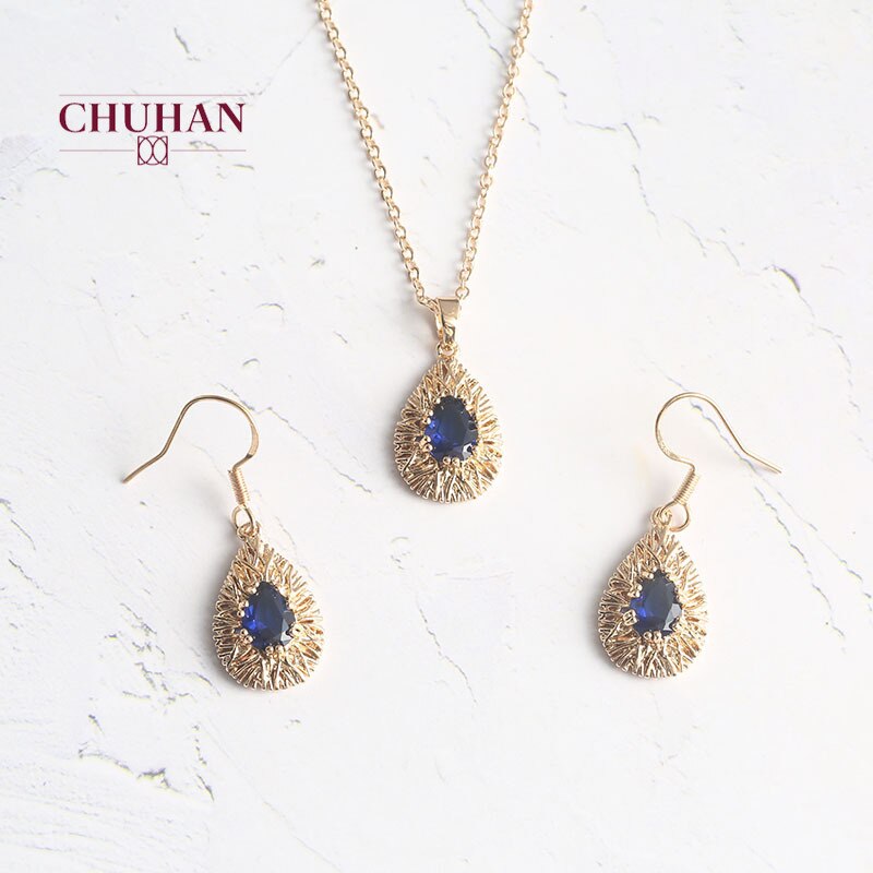 CHUHAN, joyería india de , conjunto de 2 piezas Vintage, joyería para collar con amuleto para mujer, conjuntos de pendientes para , joyería J207