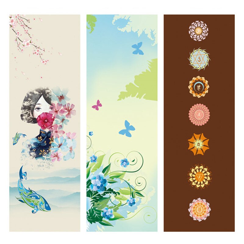 Yoga Mat - 183x61cm - 6mm Thick - Non-Slip Suede - Portable Fitness Blanket