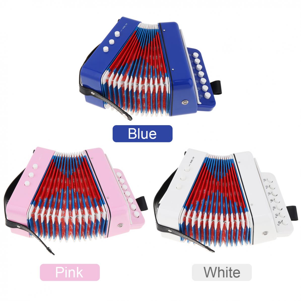 Accordion Mini Kids Accordion 7 Key 2 Bass Educational Children Beginner Music Instrument