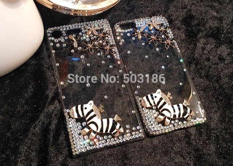 For ZTE Blade A3 A5 A7 V9 V10 Vita L8 Axon 7 Nubia Z17 Z11 Max N1 Diamond Zebra Rhinestone case cover