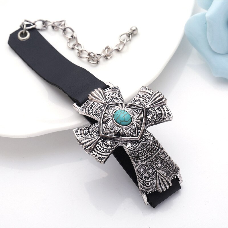 D&D leather bracelet inlaid bracelets for Women Charm Bracelet Female Jewelry
