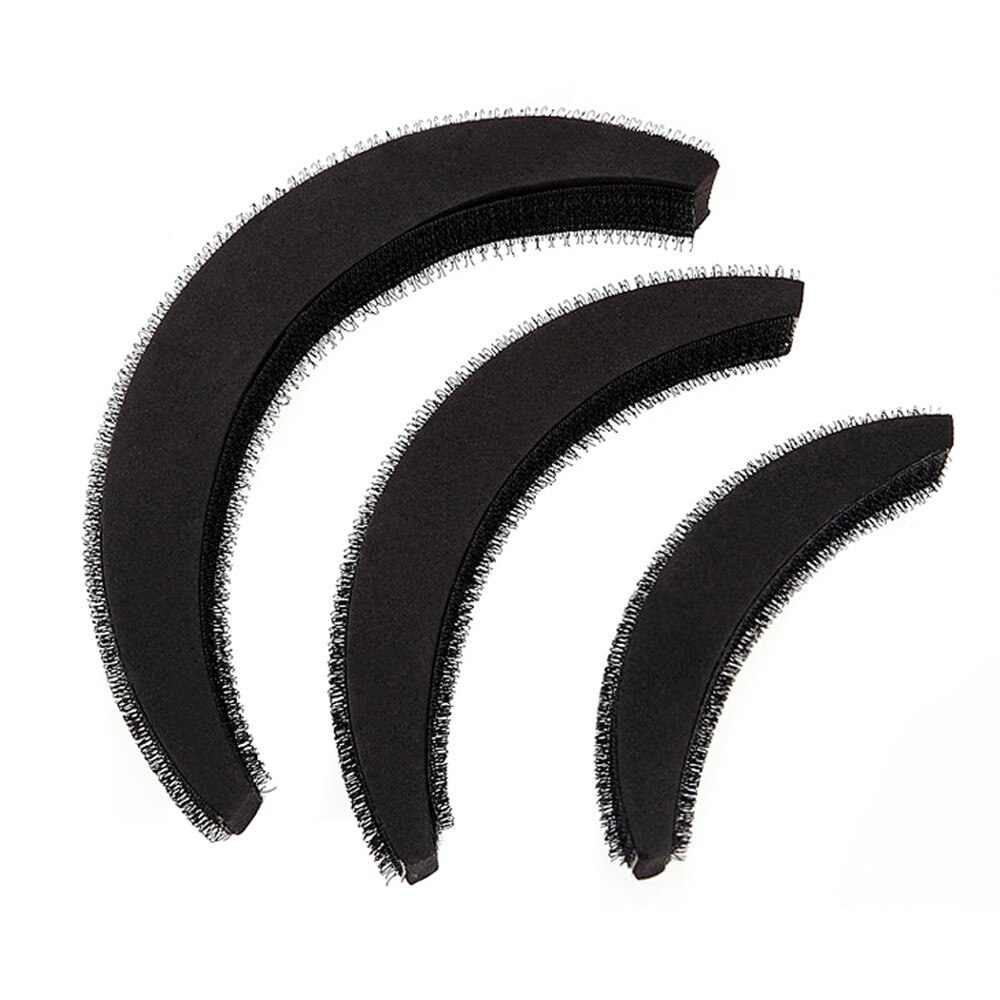 3Pcs Hair Volume Increase Puff Sponge Pad Bump Up Insert Base DIY Updo Styling FD