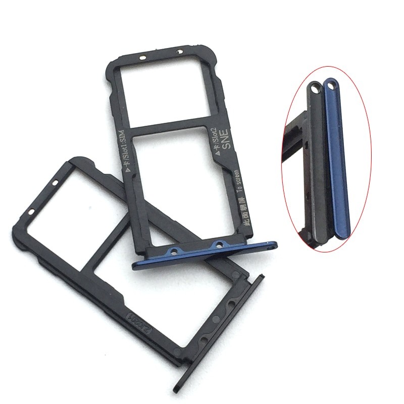 Lector de tarjetas SIM, soporte con ranura para Huawei Mate 20 lite / maimang 7, reemplazo de adaptador de tarjeta Sim