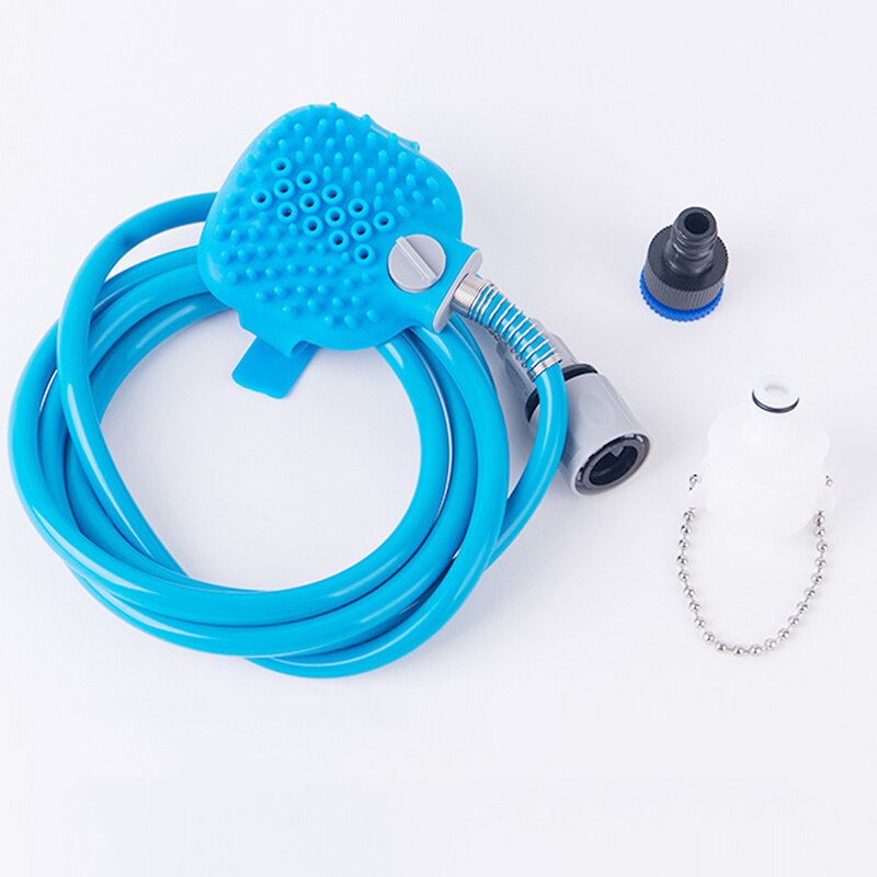 NICRW-Herramienta de baño para perros y mascotas, rociador de ducha para mascotas, cepillo para baño de mascota 2 en 1, suministro para mascotas para limpieza de perros, gatos, caballos y masaje, aseo: Pet Bathing Tool