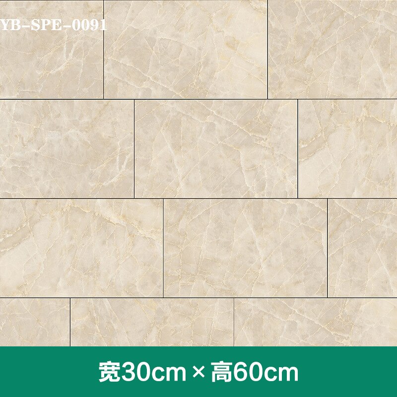 Imitatie tegel marmer muurstickers zelfklevend waterdicht badkamer renovatie achtergrondbehang pvc vloerstickers grond: Yb spe 0091
