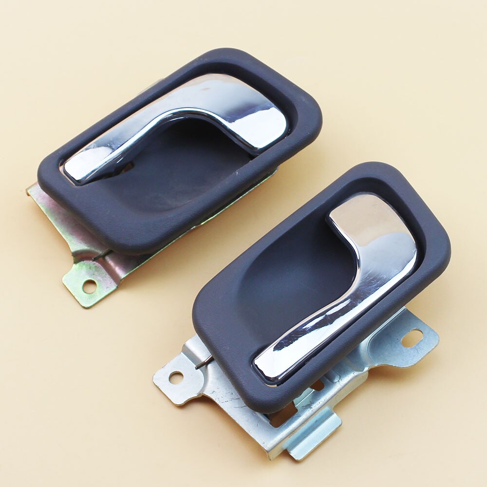 Punho interno mb669169 mb669170 do cromo do carro de larbll 2 pces para mitsubishi pajero montero mk ii mk2 v31 v32 v33 v43 1991-2000