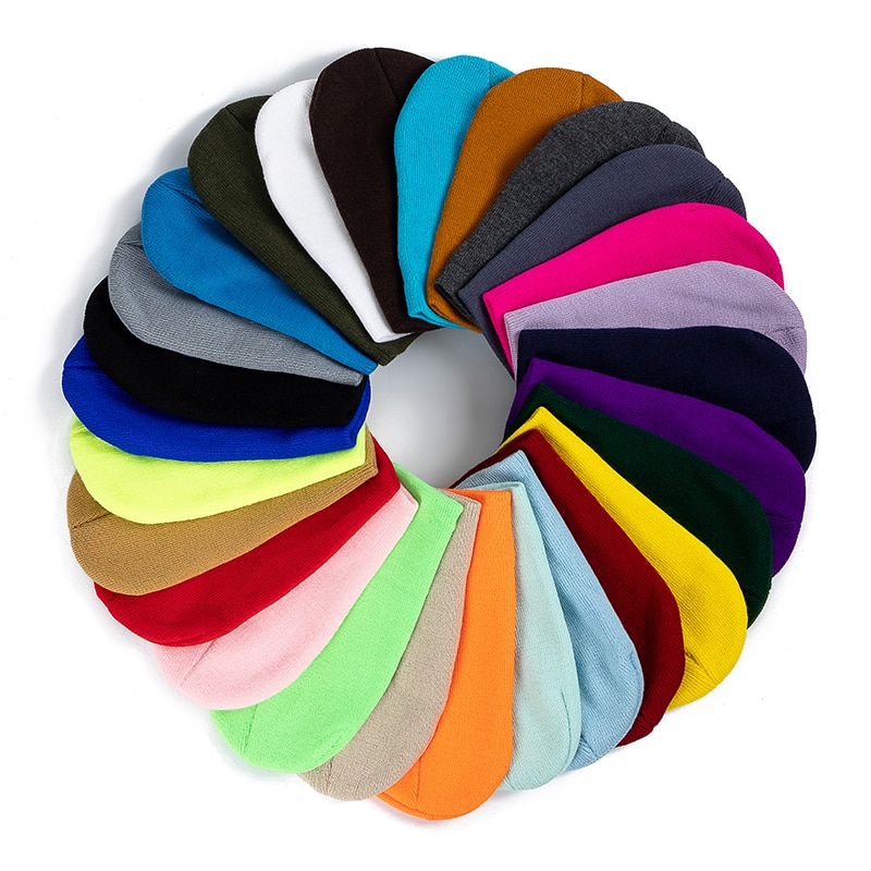 gorro Unisex Multicolor de otoño e invierno para hombre, gorro básico para uso diario, gorro de punto suave para mujer, gorro de calle que combina con todo
