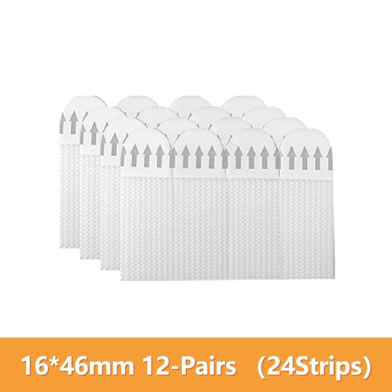 12Pairs Velcro Strap Tape No Damage To Wall Removable Adhesive Strips Fixing Pads Hanging Mounting Picture Wall Stickers Sticky: Brown