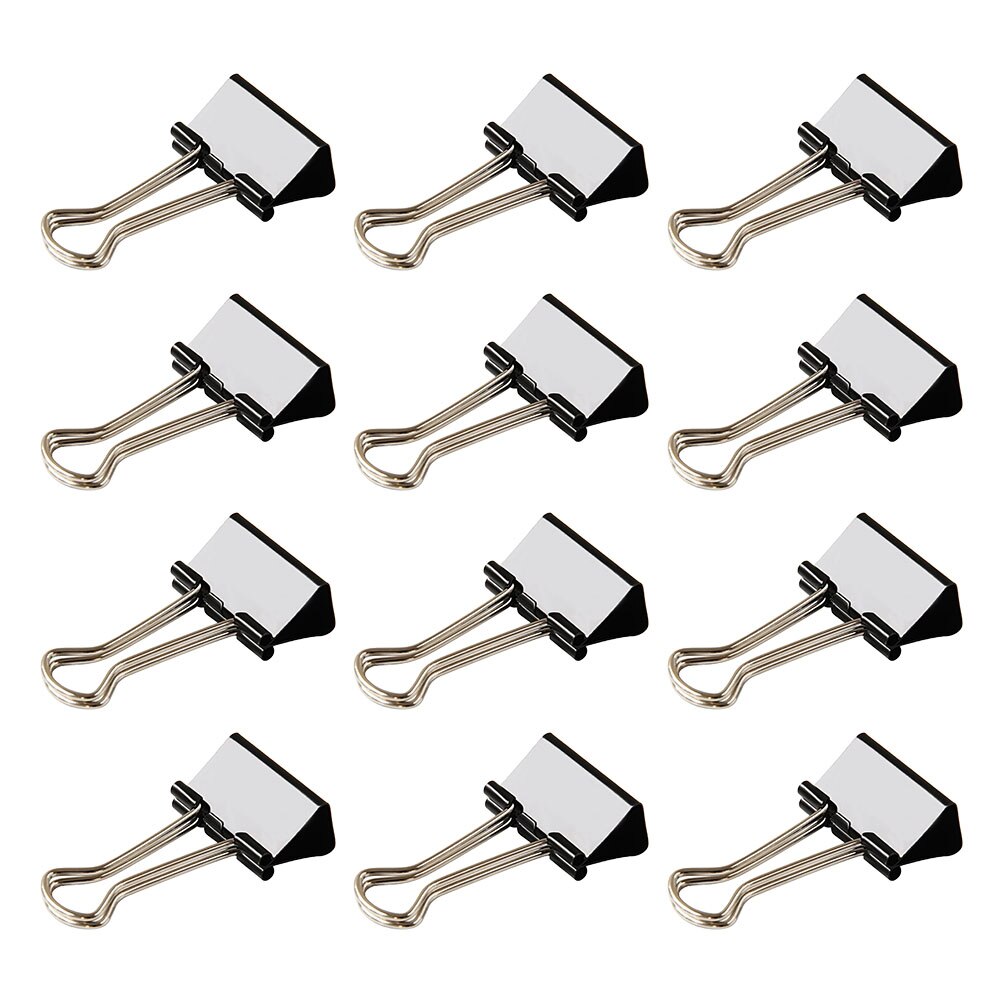 12Pcs Practical Drawing Board Binder Clips Multi-purpose File Document Clamps