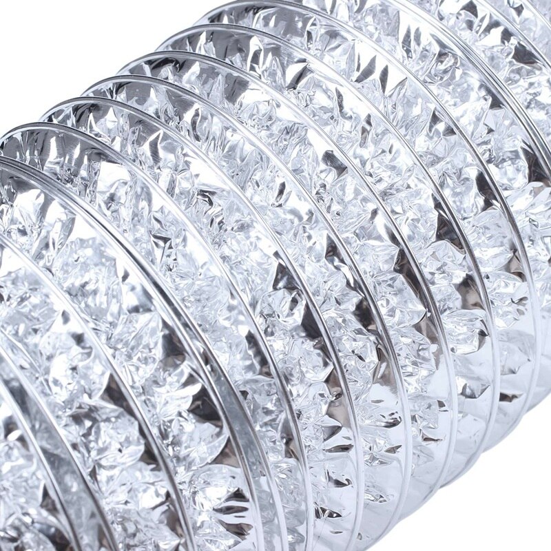 3 Meter Length 100Mm/4 Inch Fresh Air System Flexible Aluminum Exhaust Duct Pipe Air Ventilation Pipe Hose for Bathroom