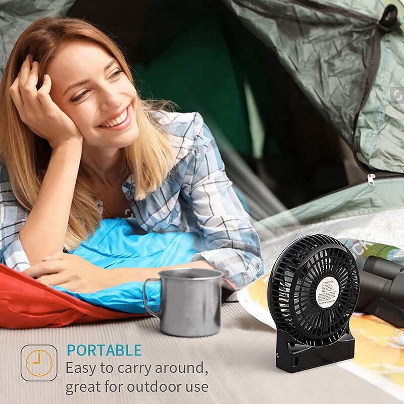 OPOLAR Mini Fan USB Desk Fan Small Portable Hand Held Fan 2200Mah Rechargeable Battery Fan For Office Desktop Travel Camping