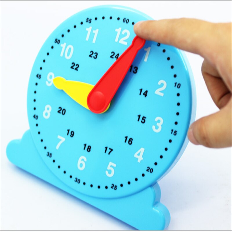 14.5*14*2 Cm Impara Tempo Orologio di Plastica Del Bambino Giocattoli di Modello per Il Bambino Prima Educazione Insegnamento Giocattoli per Bambini regalo