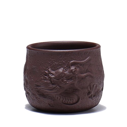 Newyearnew 1 Stuk Paarse Klei Theekopje Keramische Retro Thee Enkele Cup Terrine Thee Set Relatiegeschenk Servies: NO4  1piece