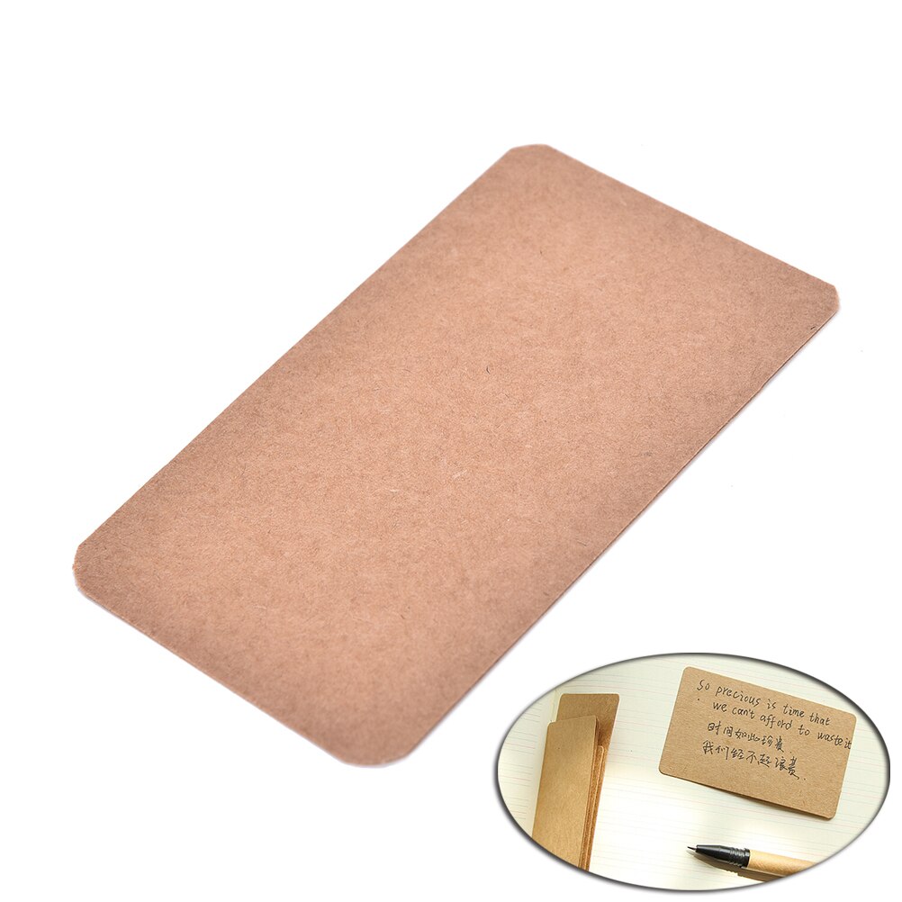 100 teile/los Diy Geschäft Bekannt leer Kraft Karte retro Stil Papier Dicke Schwarz Weiß Braun Papier Wort Karten