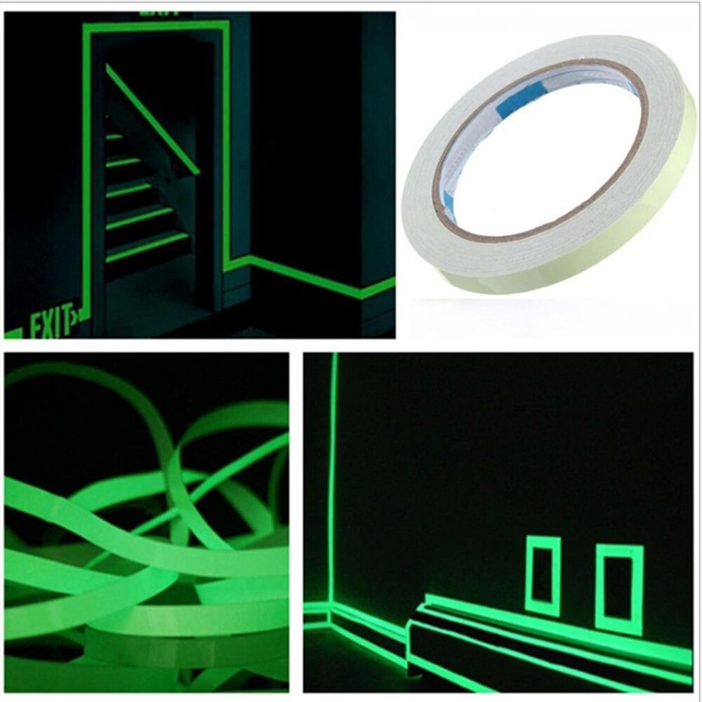 Glow In The Dark Tape Lichtgevende Tape Zelfklevende 15Mm X 3Meter Waterdicht Photoluminescent Groen Licht Lichtgevend tape Sticker