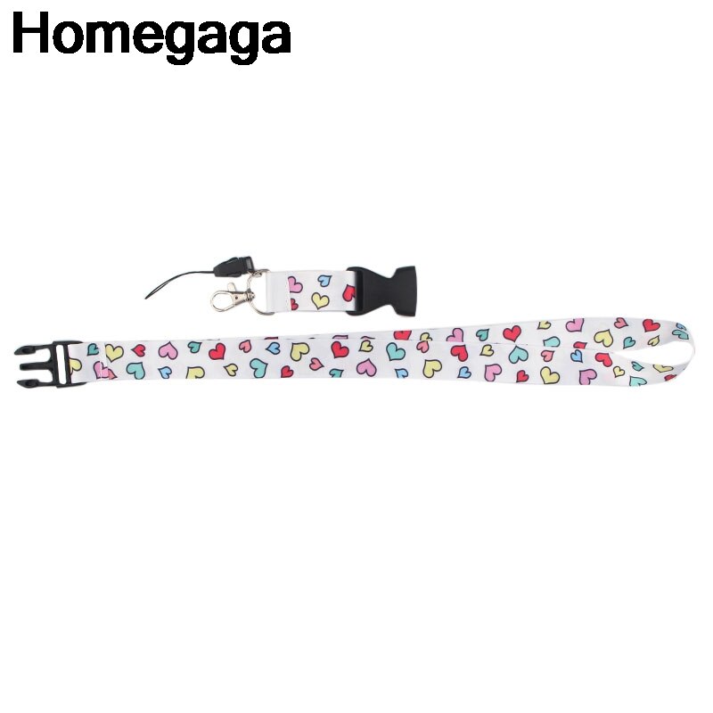 Homegaga Liefde Harten Paar Lanyards Nekkoord Id Badge Telefoon Houders Ketting Voor Sleutels Id Badge Houders Singels Linten D2324