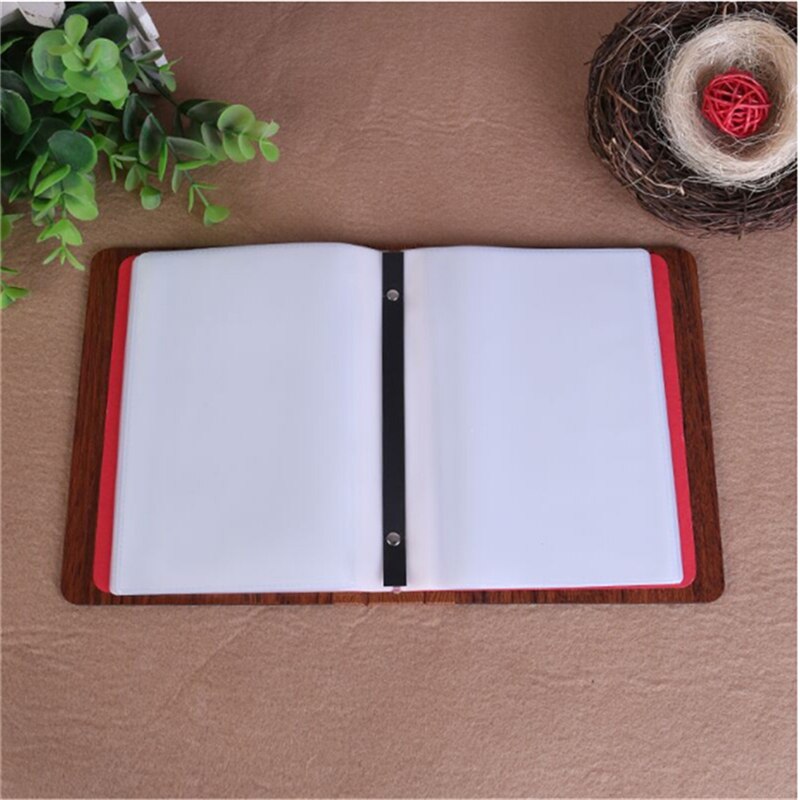 6 Inch Wood DIY Interstitial Album Black Sheet Handmade Love Theme Kids Scrapbook Cute Photo Album Wedding Anniversary