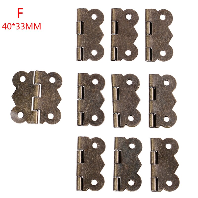 10PC Mini Butterfly Door Cabinet Drawer Jewellery Box Hinge Furniture 5 sizes