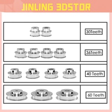 1 sztuk nowy GT2 koło rozrządu 30 36 40 60 zębów koła otwór 5mm 8mm aluminium biegów zęby szerokość 6mm dla Reprap 3D części do drukarek