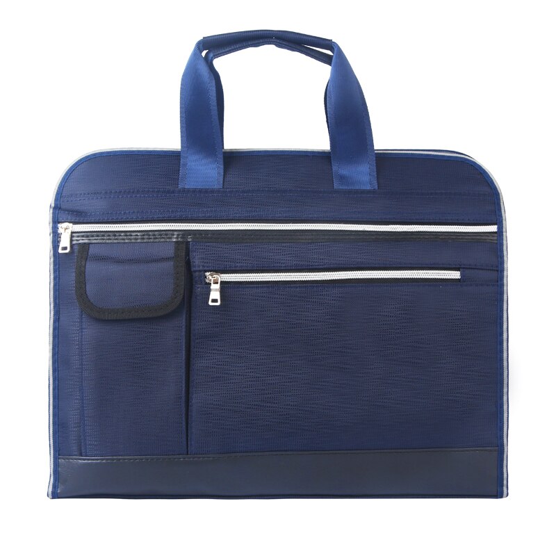 A4 Multi-layer Canvas Rits Tas Grote Capaciteit Mannen En Vrouwen Business Waterdichte Handtas