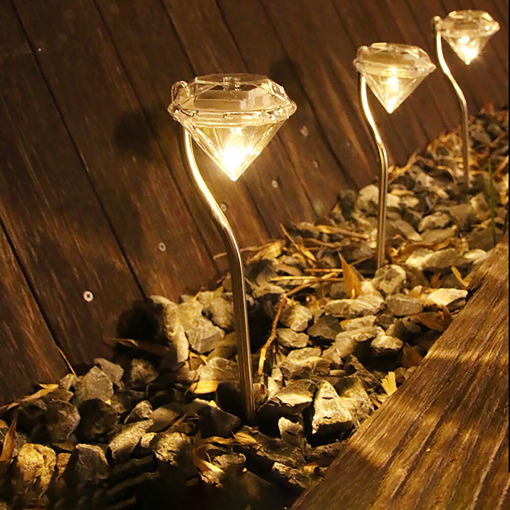 Solar led gazonlamp met rechte paal, waterdichte buitenlamp voor tuin, park, villa, pad, landschapsdecoratie, verlichting