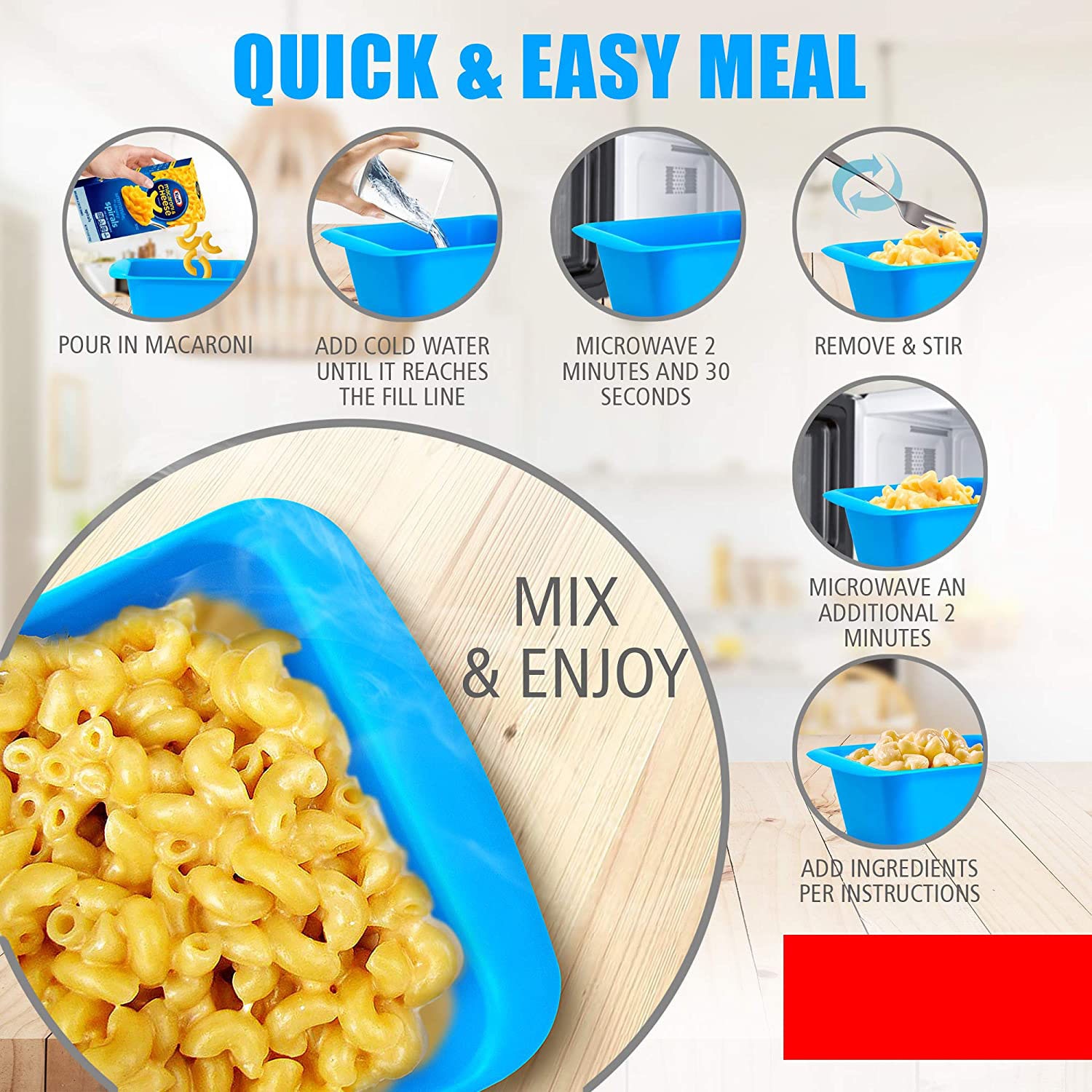 Microwave Cooker for Macaroni & Cheese Kitchen Gadgets Silicone Steamers Roaster Kitchen Tools Cooking Tools
