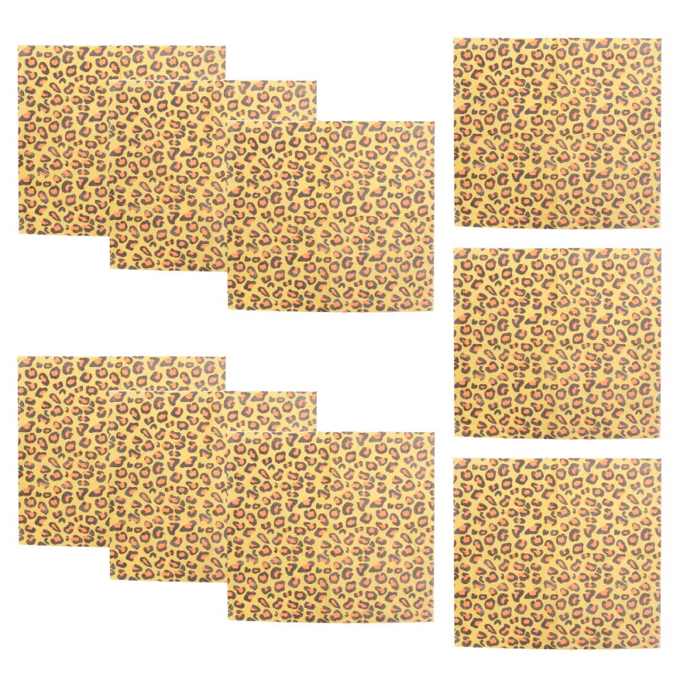 40 stk servietter med leopardtrykk, farget mykt, mykt middagspapir, håndkle festartikler til hotellets restaurant