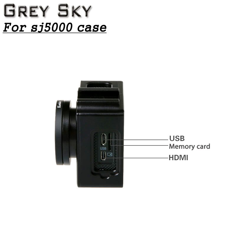 Sjcam  sj5000 beschermende behuizing + uv-filter aluminiumlegering kooi metalen frame voor sjcam  sj5000 wifi  sj 5000 sj5000x