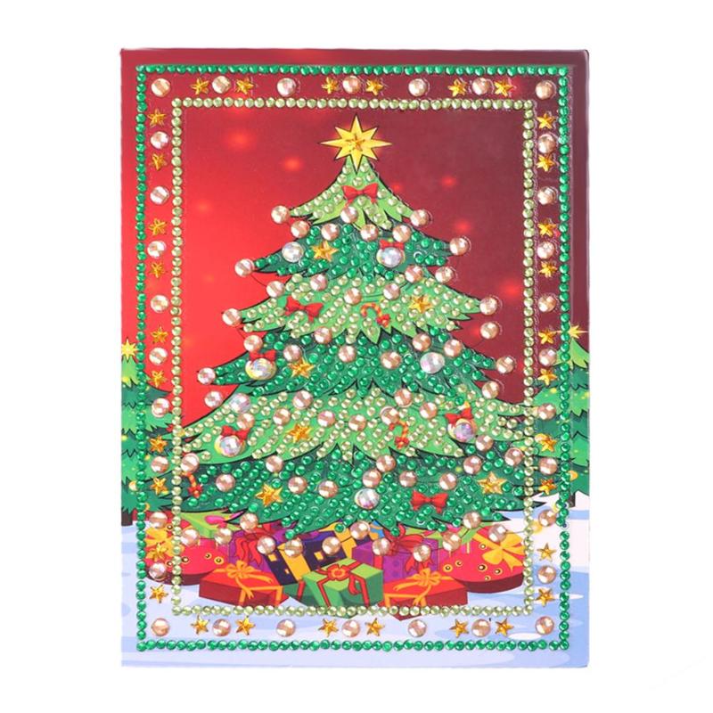 5D DIY Diamond Painting Christmas Greeting Cards full round Xmas Greeting Card Diamond Painting Christmas Cards