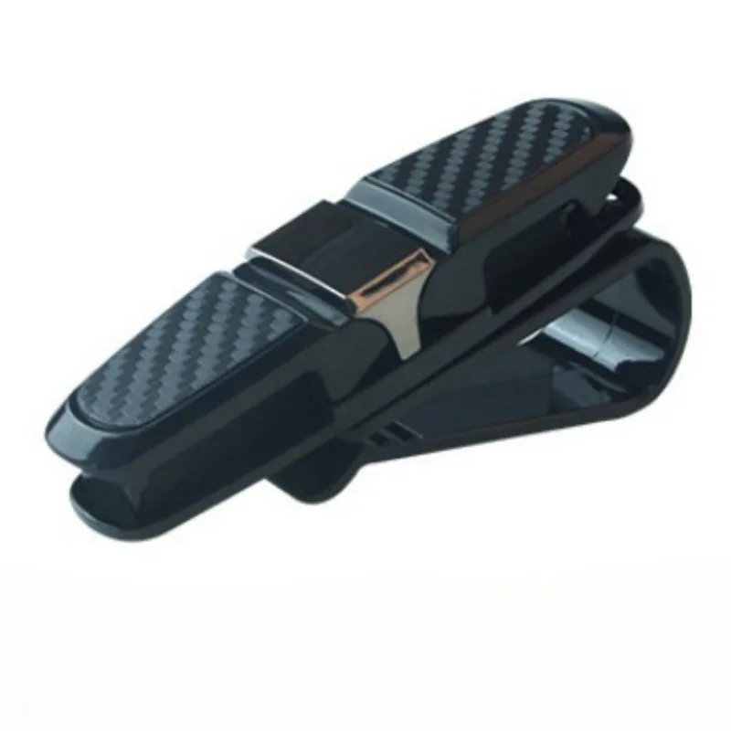 Auto Brilhouder Auto Zonneklep Bril Houder Zonnebril Clip Kaart Houder Pen Case Clip Box Universele Accessoires: Roze