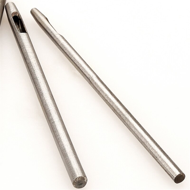 Perforadora de cuero para manualidades, herramientas de perforación de bricolaje, papel de acero, costura de billetera de cuero, perforadora de cinturón, cortador hueco 1/1.5/2/2.5/3/4/5mm