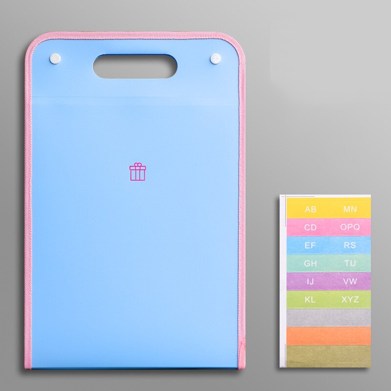 13 Layers A4 Expanding File Folder Organizer Document Bags Test Papers Holder Handbag Free Index Label School Office Stationery: 02