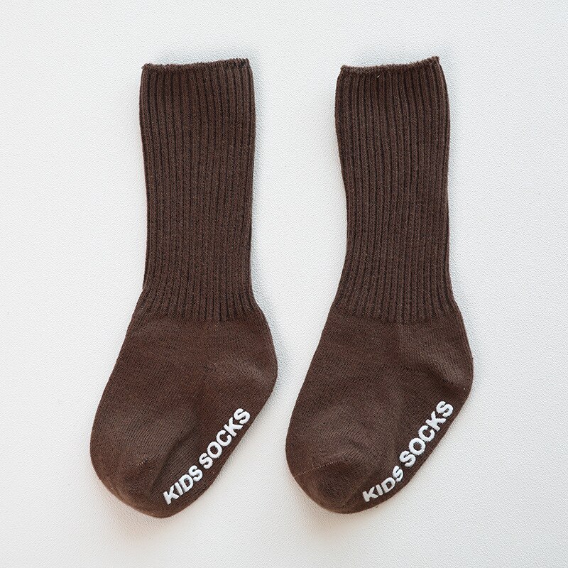 Calzino per neonato in cotone primaverile silice sul fondo calzini per neonato antiscivolo calzino per bambina per bebes accessori ricevitore nacido vestiti per bambini: baby sock 4 / 0-12M
