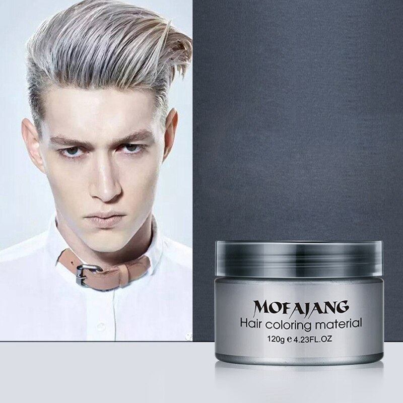 Mofajang estilo produtos de estilo cor do cabelo tintura de cera uma vez moldagem pasta de tintura de cabelo cera compõem