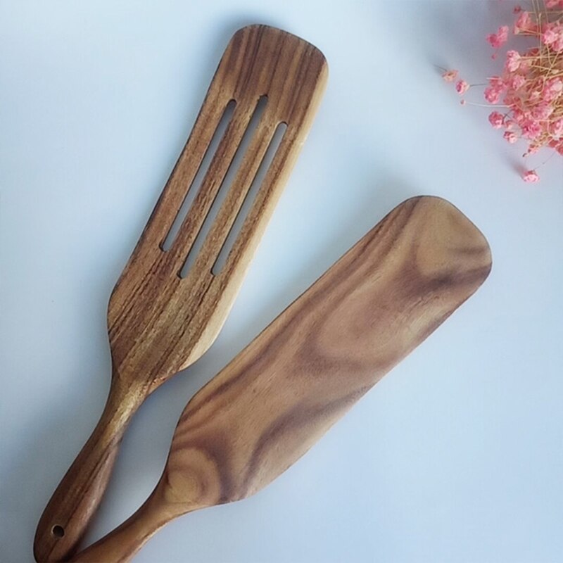 Wooden Spurtles Set 4 Pieces Spurtle Kitchen Utensils Acacia Wood Spurtles Kitchen Tool Set