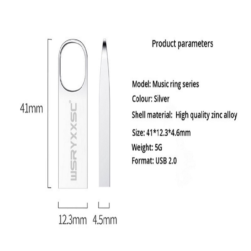 Metalen Usb Flash 4Gb 8Gb 16Gb 32Gb 64Gb 128Gb High Speed Usb Stick Waterdicht usb Flash Drive Met Gratis Draagbare Micro Otg Adapte