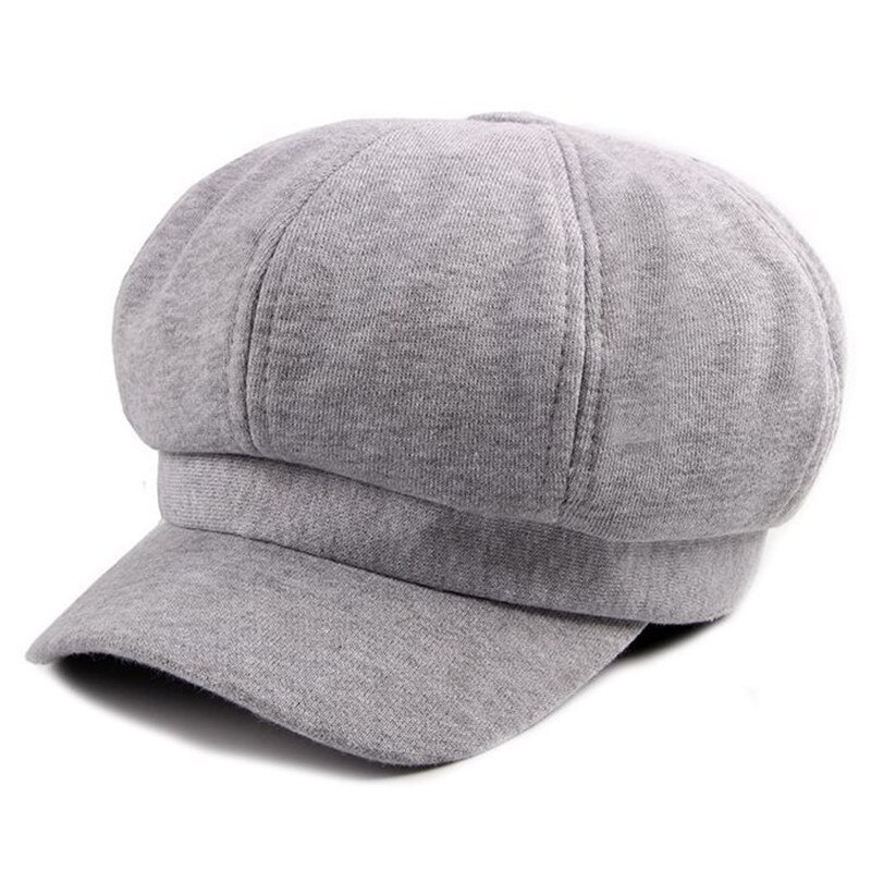 Xdanqinx snapback cap efterår hat til kvinder varm bomuld newsboy hætter britisk strikket retro sportshue til kvinder