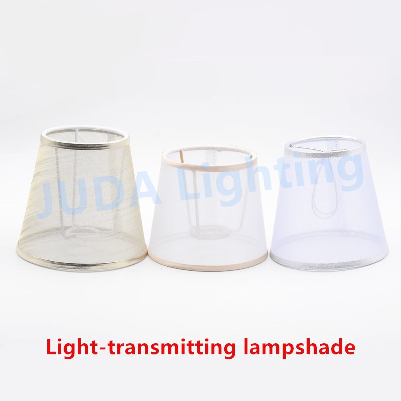 Lampedæksel lampeskærm lystransmitterende lampeskærm  e14 sokkel lampeholder lysekrone led lys lys dekorativt cover klar farve