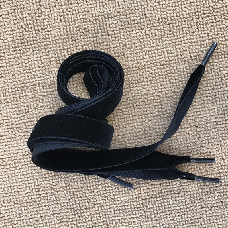 Flat Wide Lace Velvet Surface Shoelaces Women Men Black White Blue Colorful Shoes Laces for Sneaker Sports Casual Shoe Strap