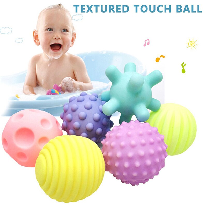 6 Stks/set Baby Speelgoed Bal Set Ontwikkelen Baby Tactiele Zintuigen Speelgoed Touch Hand Bal Speelgoed Baby Training Bal Massage zachte Bal