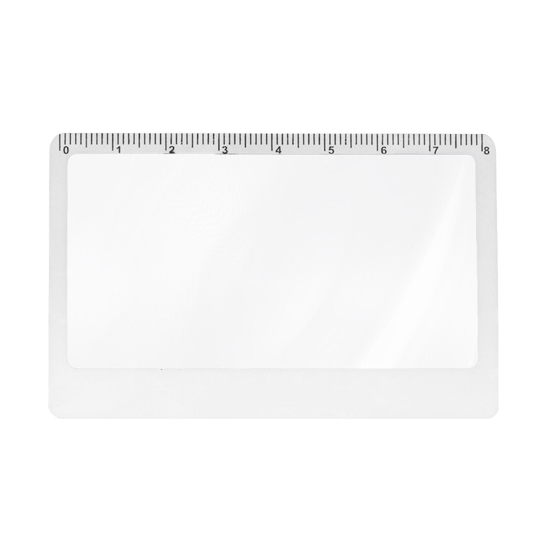 3 X Ultra-dünne Lupe Tasche Kreditkarte Größe für Fresnel-linse Lesen Lupe Glas: Weiß