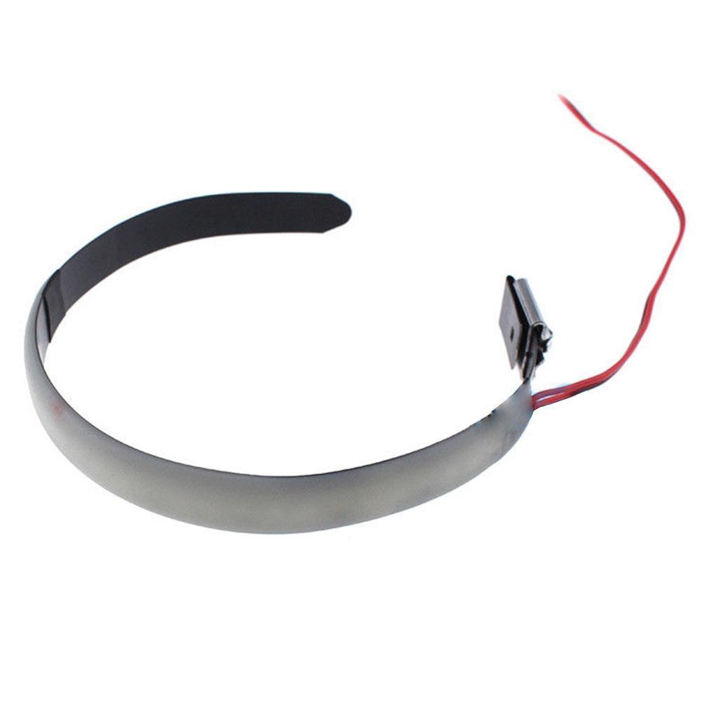 Treyues-tira de luces LED intermitente para motocicleta, luz de señal de giro para moto todoterreno, ATV, Universal, cc 12V, ámbar, 1 ud.