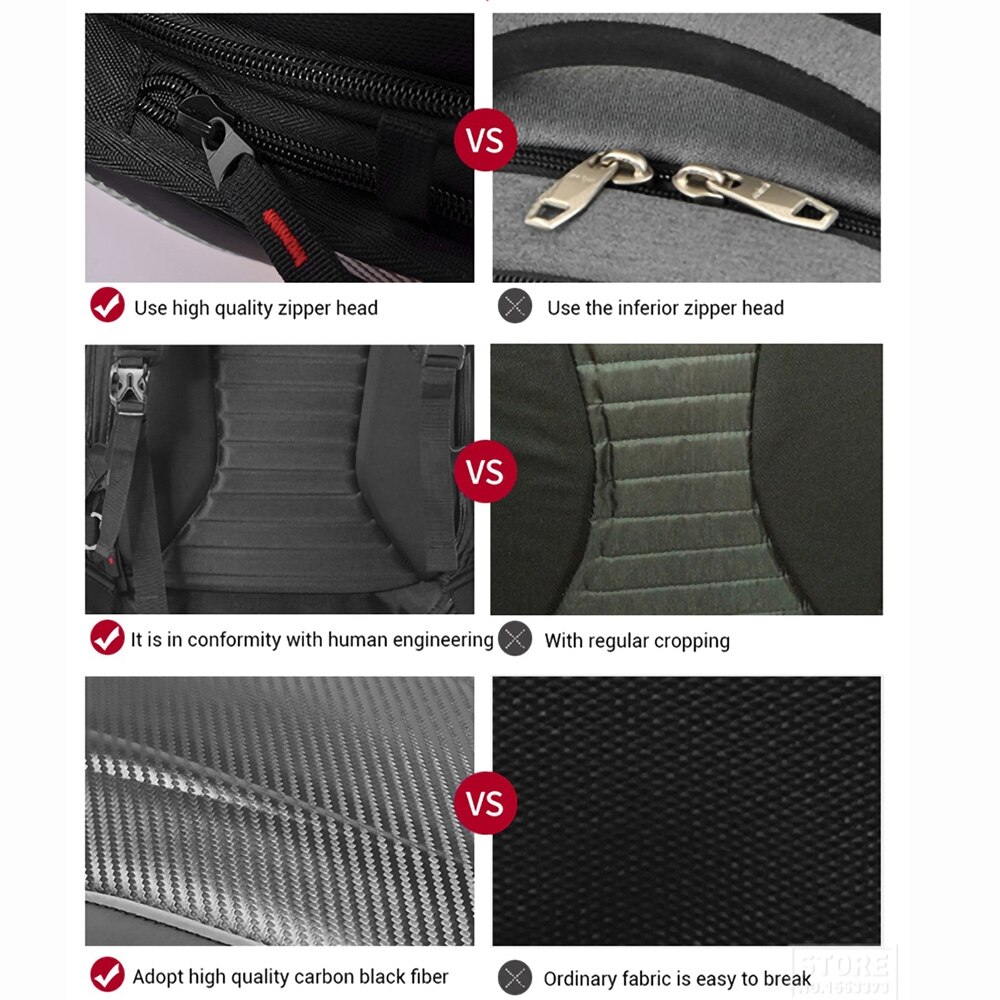 CUCYMA étanche Moto sac Moto sac à dos réservoir sac en Fiber de carbone Moto casque sacs voyage bagages #